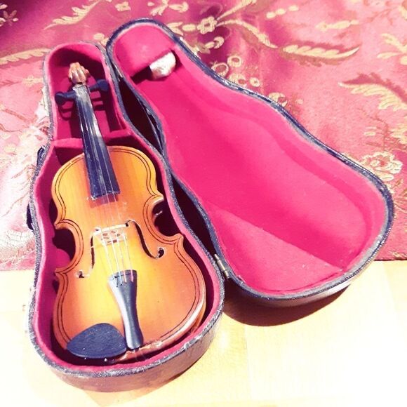 VINTAGE Mini Violin Authentic Models' Mozart Commemorative Violin Mini Pochette - Picture 5 of 8
